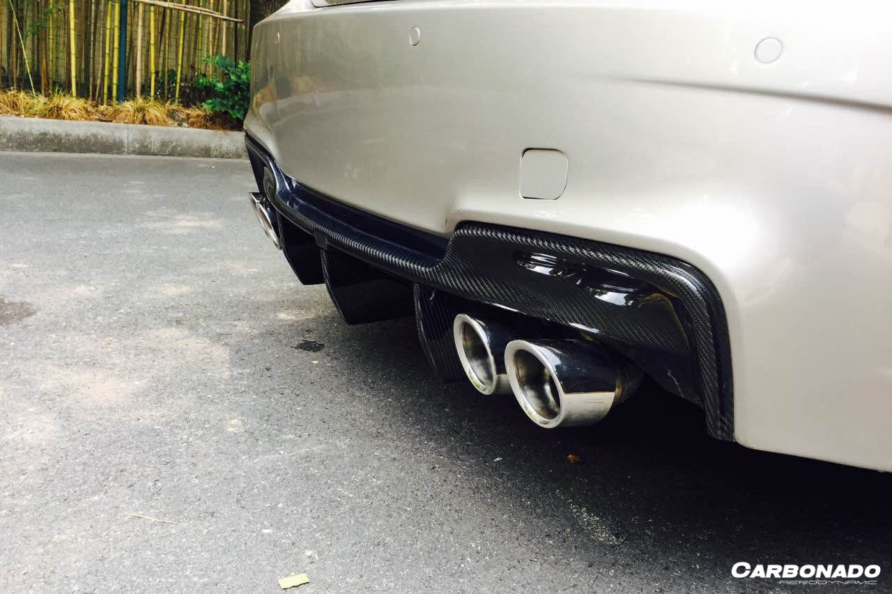 2008-2013 BMW 1 Series E82/E88 1M Style Rear Bumper - Carbonado