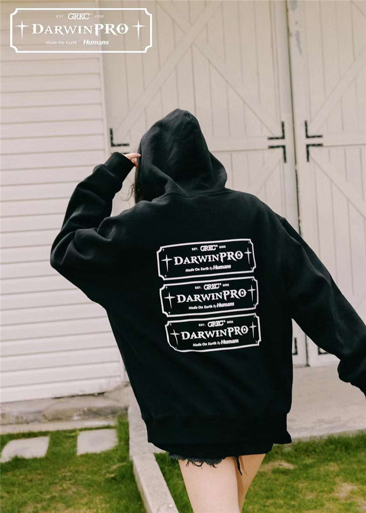 GRKC X DARWINPRO DG OVERSIZED HOODY- BLACK - DarwinPRO Aerodynamics