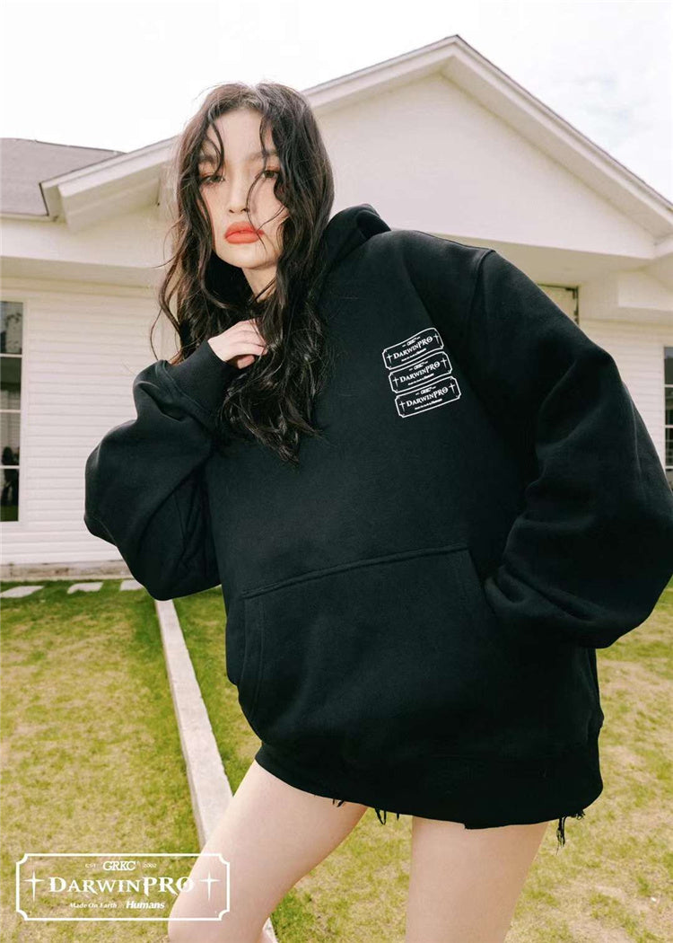 GRKC X DARWINPRO DG OVERSIZED HOODY- BLACK - DarwinPRO Aerodynamics