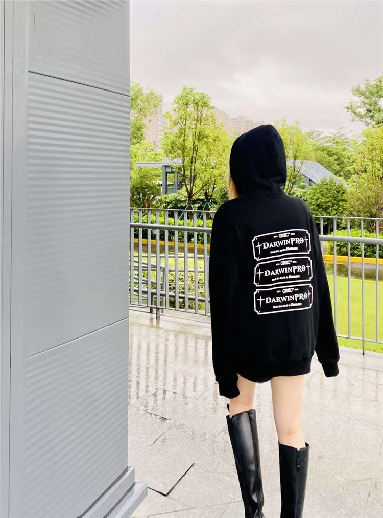 GRKC X DARWINPRO DG OVERSIZED HOODY- BLACK - DarwinPRO Aerodynamics