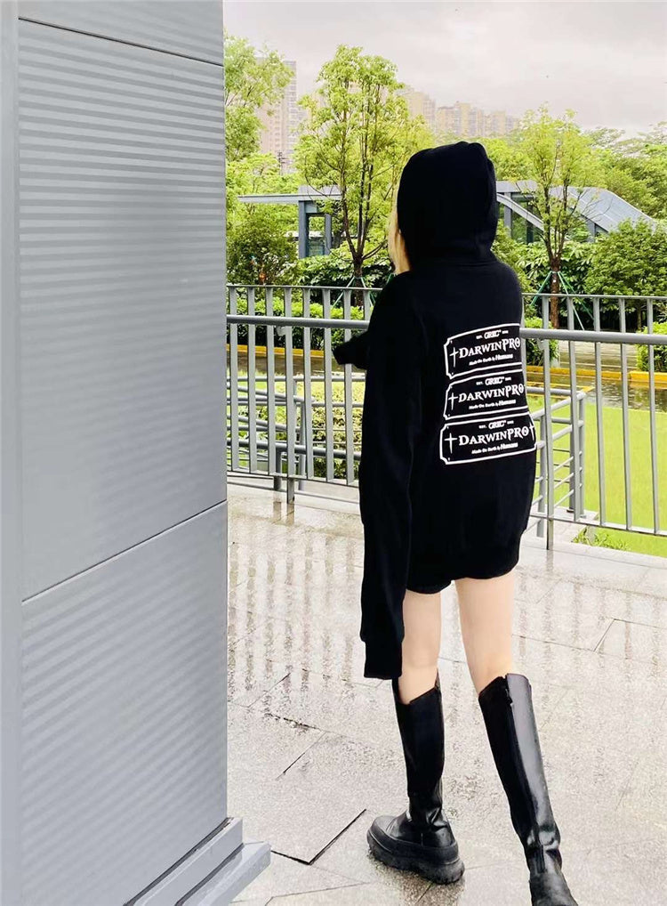 GRKC X DARWINPRO DG OVERSIZED HOODY- BLACK - DarwinPRO Aerodynamics