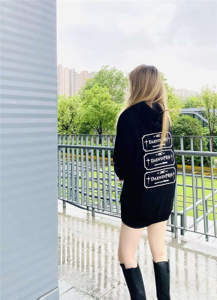 GRKC X DARWINPRO DG OVERSIZED HOODY- BLACK - DarwinPRO Aerodynamics