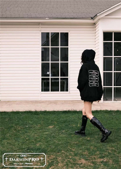 GRKC X DARWINPRO DG OVERSIZED HOODY- BLACK - DarwinPRO Aerodynamics