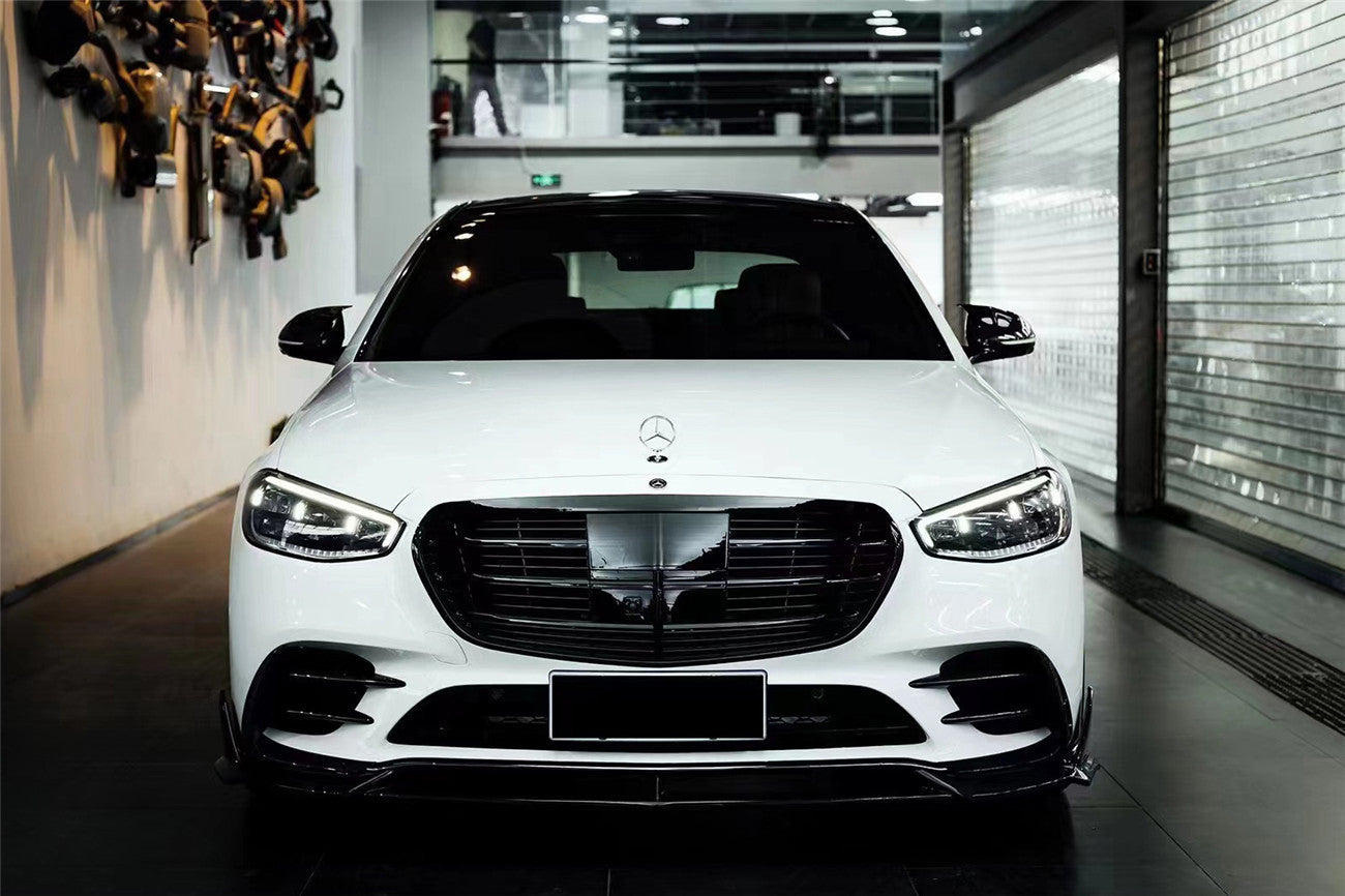 2021-UP Mercedes Benz S Class W223 4Matic Sedan MSY Style Front Lip  - Carbonado