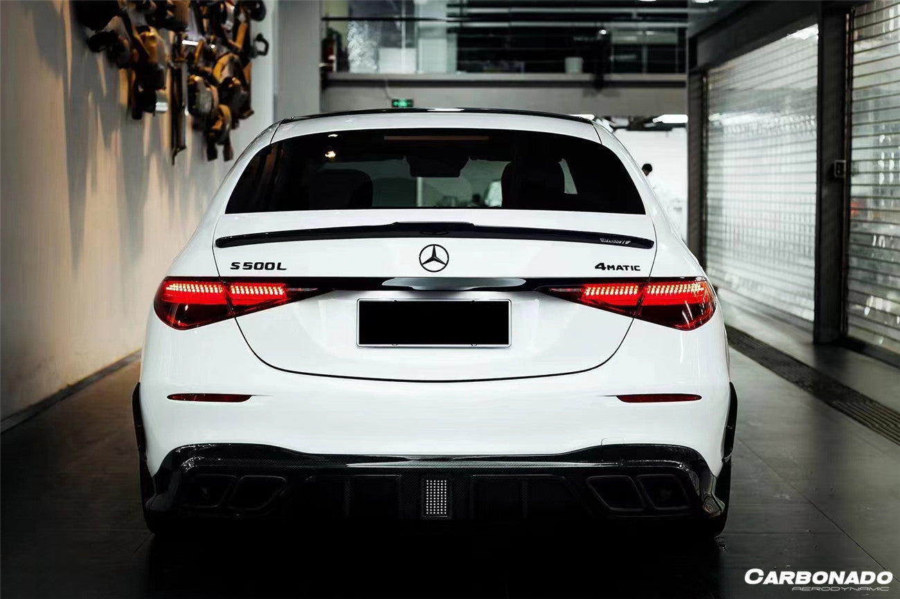 2021-UP Mercedes Benz S Class W223 4Matic Sedan MSY Style Rear Bumper Side Vents - Carbonado