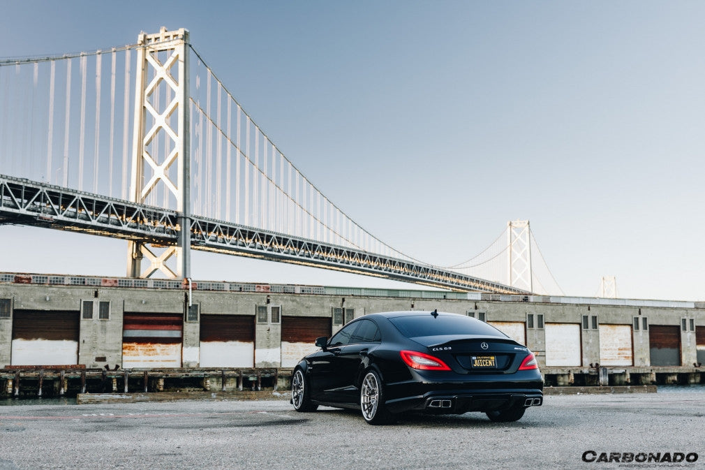 2011-2015 Mercedes Benz CLS400 CLS500 CLS63 AMG W218 RT Style Rear Diffuser - Carbonado