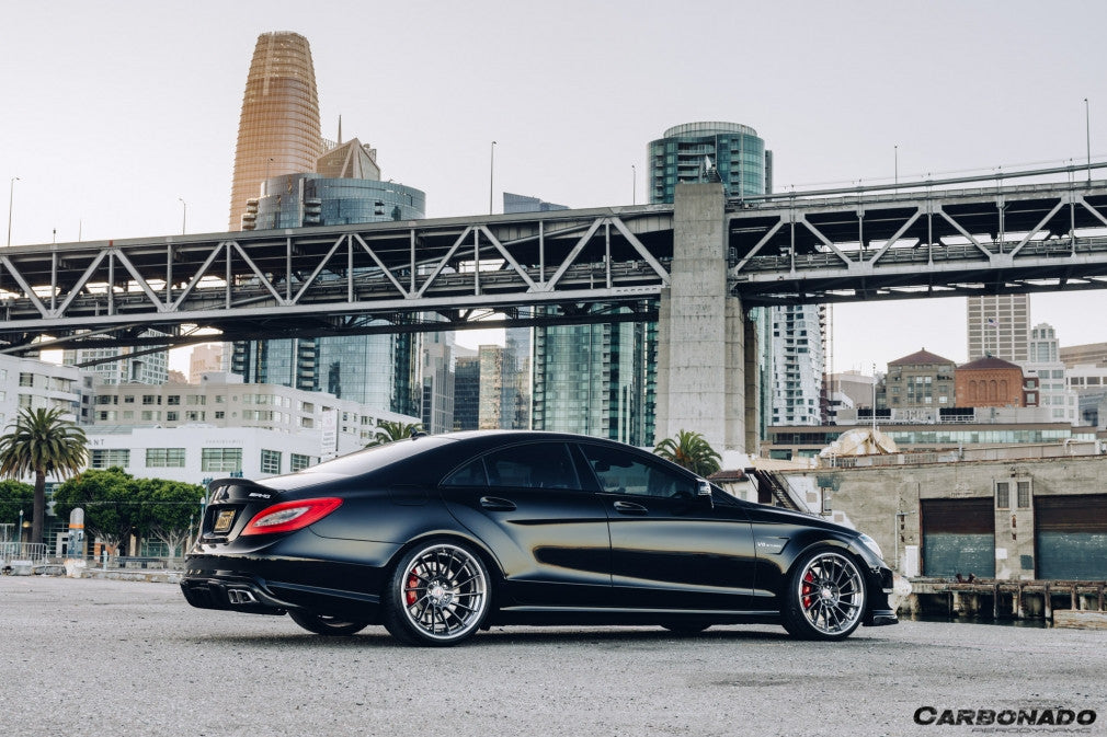 2011-2015 Mercedes Benz CLS400 CLS500 CLS63 AMG W218 RT Style Rear Diffuser - Carbonado