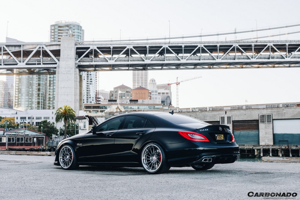 2011-2015 Mercedes Benz CLS400 CLS500 CLS63 AMG W218 RT Style Rear Diffuser - Carbonado