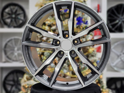 E732 Gunmetal Machined Face 20x11.0 ET37 5.120 - Square Set (4 Wheels)