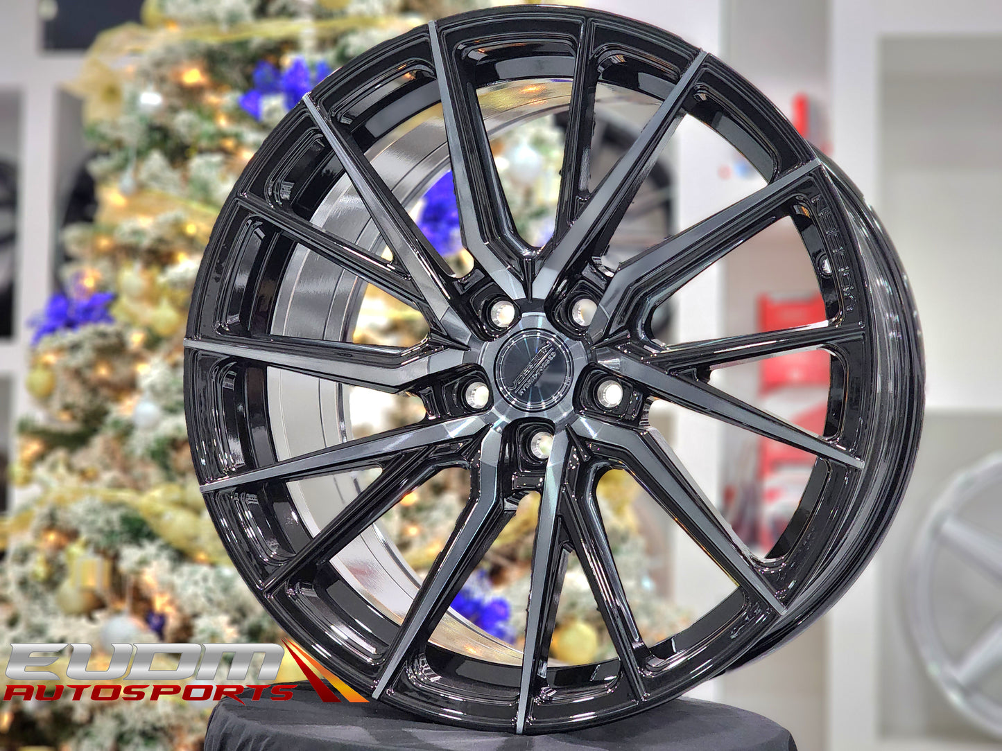22" Vossen HF-4T Tinted Gloss Black 5x112 ( Staggered Setup )