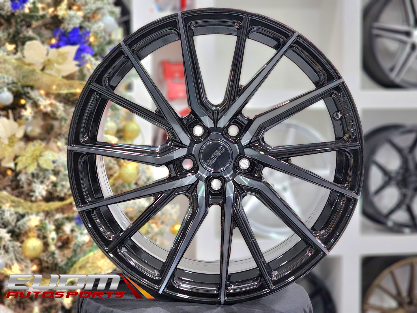20" Vossen HF-4T Tinted Gloss Black 5x112 ( Staggered Setup )