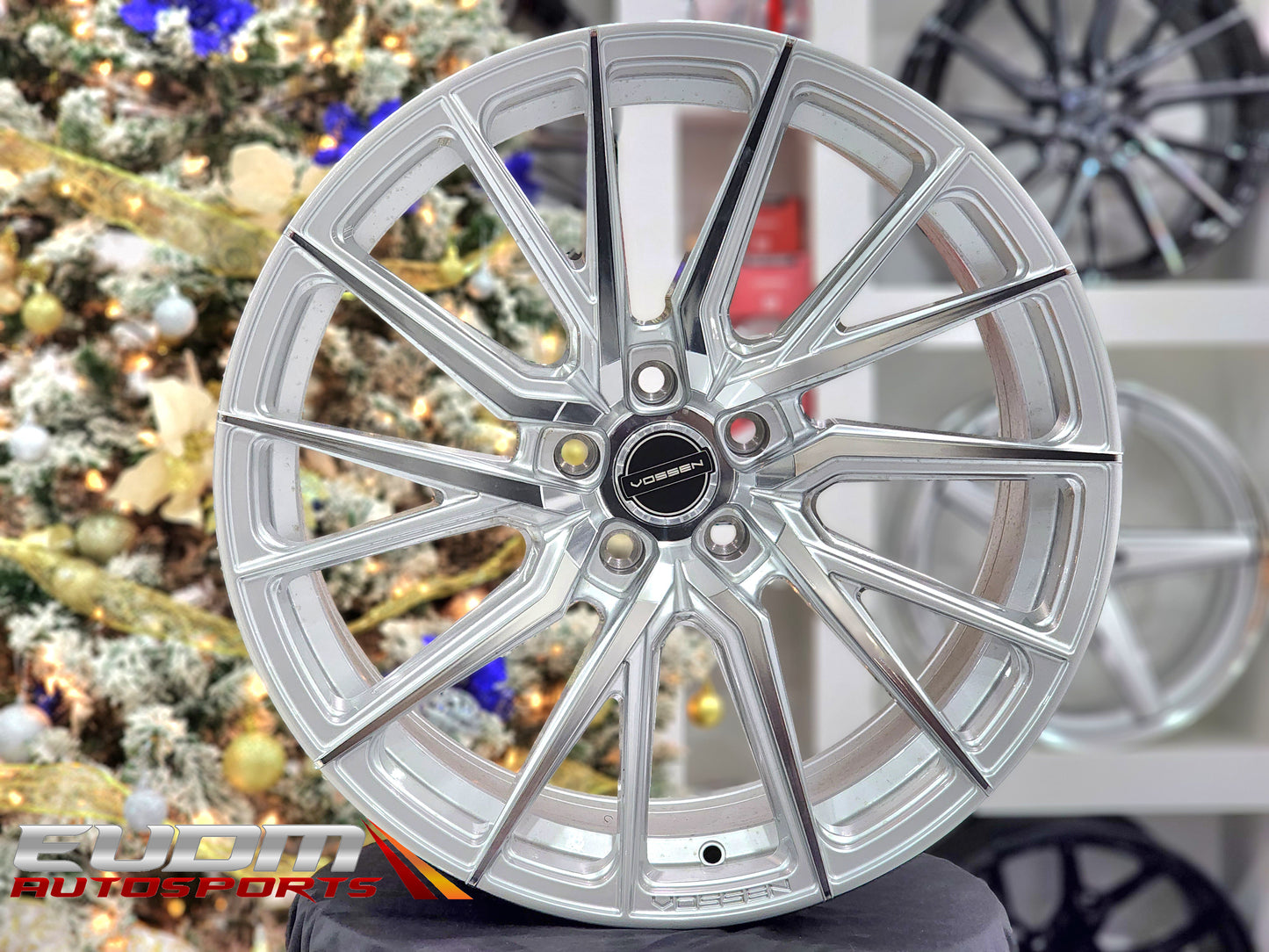 22" Vossen HF-4T Silver Polished 5x112 ( Staggered Setup ) ( Set of 4 )