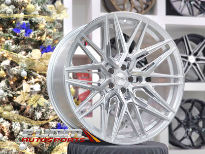 20" Vossen HF7 Silver Polished 5x114.3 ( Square Setup ) ( Set of 4 )