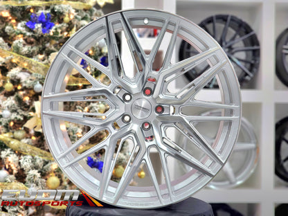 20" Vossen HF7 Silver Polished 5x114.3 ( Square Setup ) ( Set of 4 )