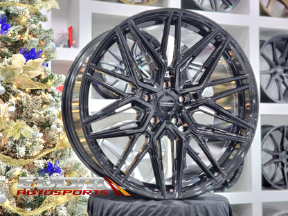 24" Vossen HF7 Gloss Black 5x150 ( Set of 4 )