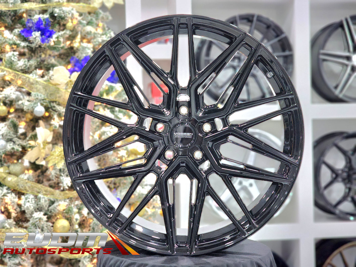 23" Vossen HF7 Gloss Black 5x112 ( Square Setup ) ( Set of 4 )