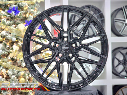 23" Vossen HF7 Gloss Black 5x112 ( Square Setup ) ( Set of 4 )