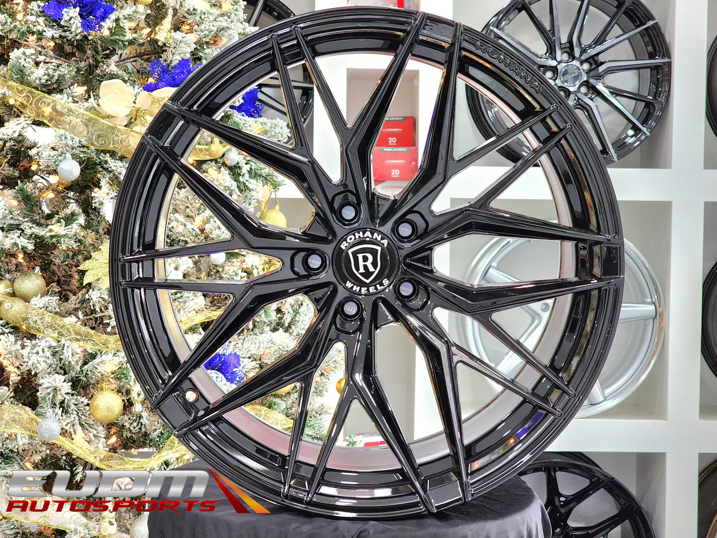 Rohana RFX17 21x10.5 ET20 Gloss Black 5x112 – (Square Set of 4)