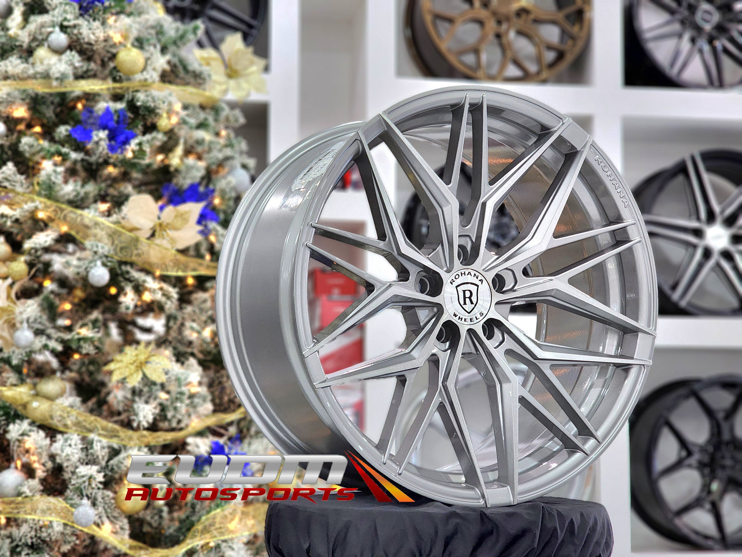 19" Rohana RFX17 Brushed Titanium 5x120 ( Staggered Setup ) ( Set of 4 )