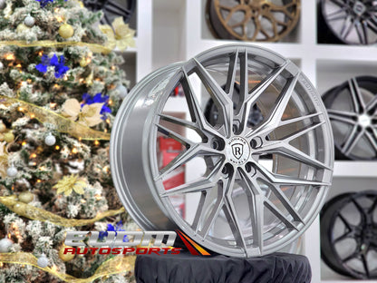 20" Rohana RFX17 Brushed Titanium 5x115 ( Staggered Setup ) ( Set of 4 )