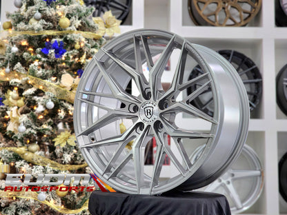 20" Rohana RFX17 Brushed Titanium 5x115 ( Staggered Setup ) ( Set of 4 )