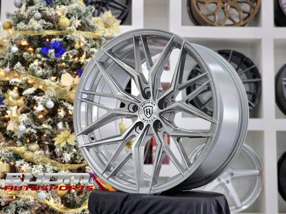 19" Rohana RFX17 Brushed Titanium 5x120 ( Staggered Setup ) ( Set of 4 )