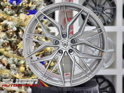 19" Rohana RFX17 Brushed Titanium 5x120 ( Staggered Setup ) ( Set of 4 )