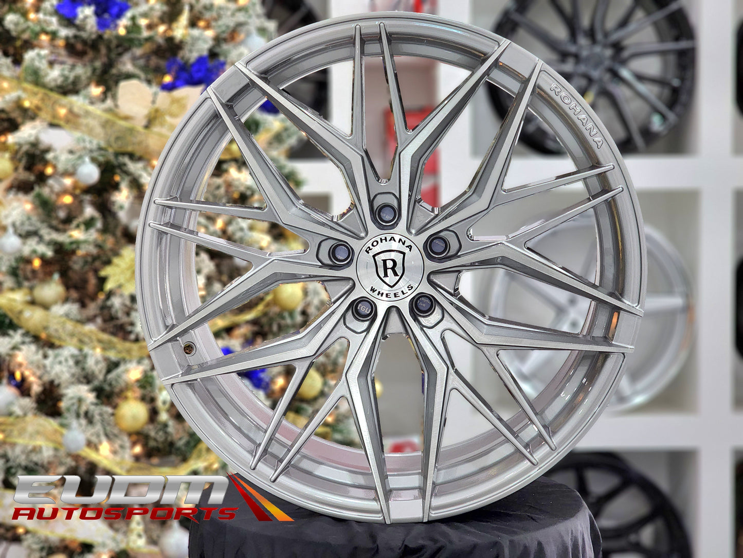 19" Rohana RFX17 Brushed Titanium 5x120 ( Staggered Setup ) ( Set of 4 )