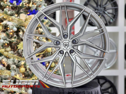 Rohana RFX17 21x10.5 ET38 Brushed Titanium 5x114 – (Square Set of 4)