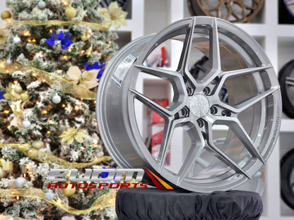 19" Rohana RFX11 Brushed Titanium 5x112 ( Square Setup ) ( Set of 4 )