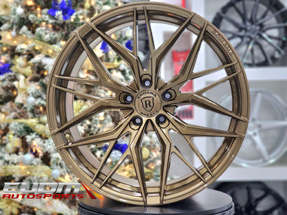 20" Rohana RFX17 Gloss Bronze 5x112 ( Staggered Setup ) ( Set of 4 )