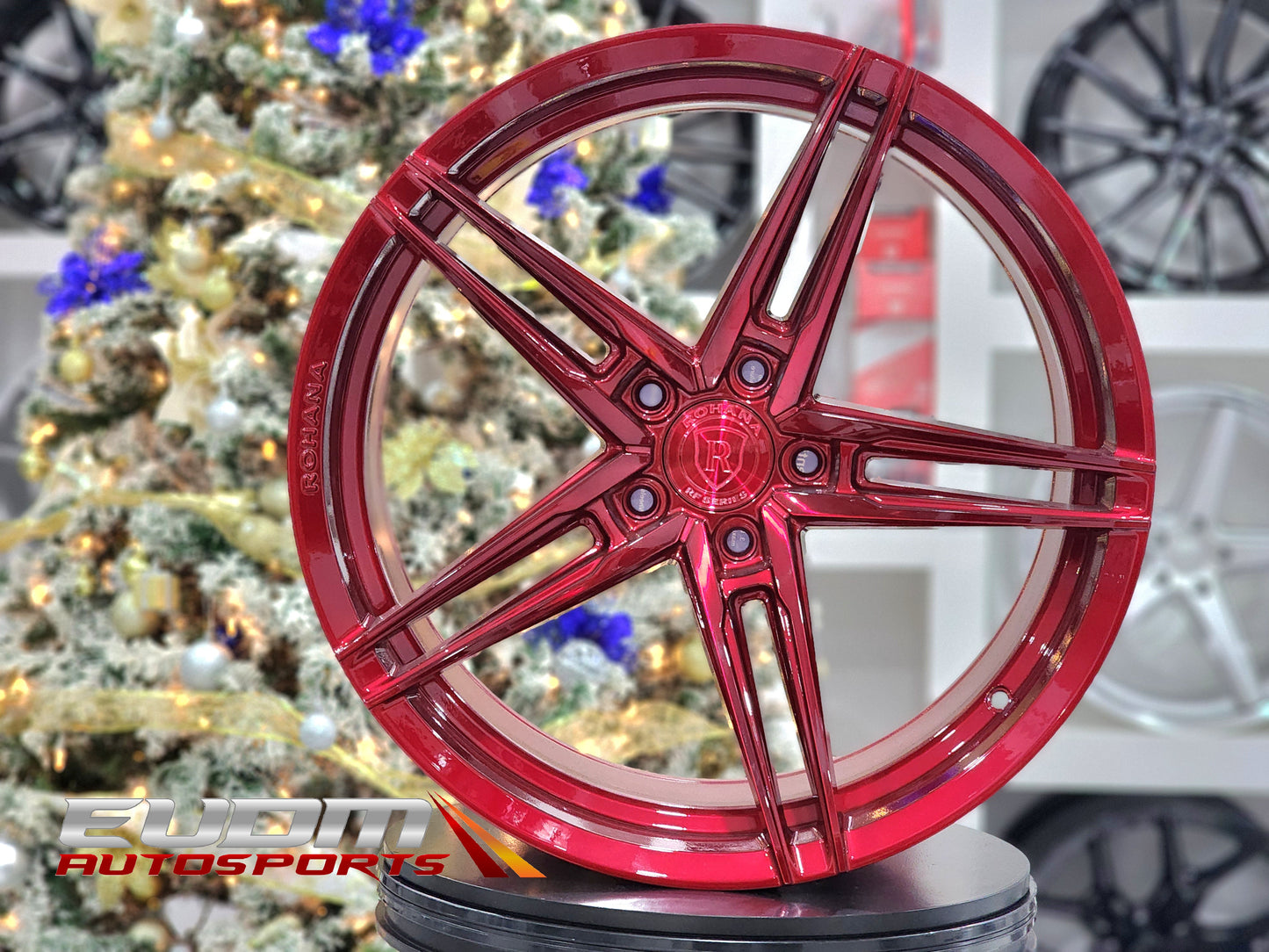 Rohana RFX15 20x10 ET38 Gloss Red 5x120 – (Square Set of 4)