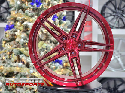 Rohana RFX15 20x11 ET28 Gloss Red 5x120 – (Square Set of 4)