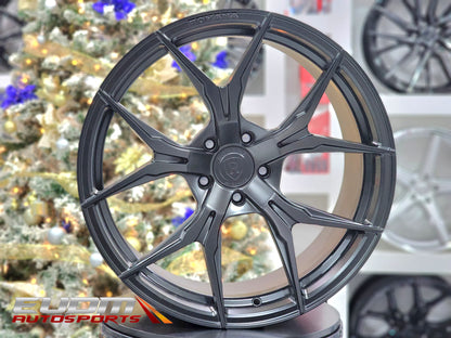Rohana RFX5 20x10 ET40 / 20x11 ET28 Matte Black 5x114 – (Staggered Set of 4)