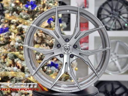 19" Rohana RFX5 Brushed Titanium 5x130 ( Staggered Setup ) ( Set of 4 )
