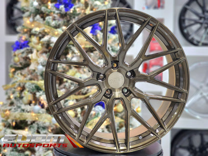 F1R F103 20" 20x9 ET35 / 20x10 ET38 Brushed Bronze 5x114 – ( Staggered Set of 4 )