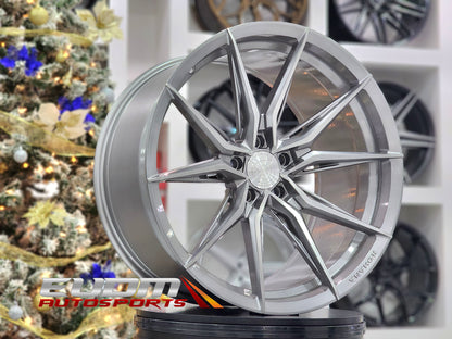 20" Rohana RFX13 Brushed Titanium 5x112 ( Square Setup ) ( Set of 4 )