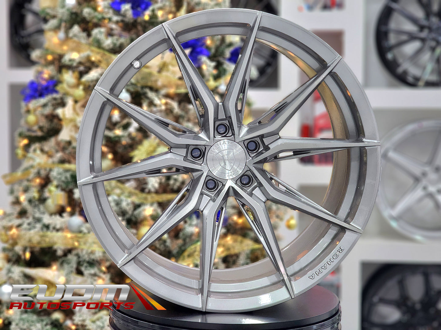 Rohana RFX13 20x9 ET20 / 20x11 ET28 Brushed Titanium 5x120 – (Staggered Set of 4)
