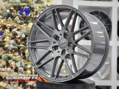 20" Velgen VF9 Gloss Gunmetal 5x114.3 ( Staggered Set ) ( Set of 4 )