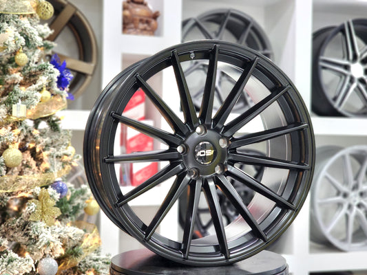 20" OS SI02 Satin Black 5x114