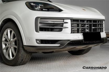 2024-2025 Porsche 9Y0.2 Cayenne S    E-Hybrid    Coupe OEM Style Dry Carbon Fiber Front Lip