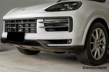 2024-2025 Porsche 9Y0.2 Cayenne S    E-Hybrid    Coupe OEM Style Dry Carbon Fiber Front Lip
