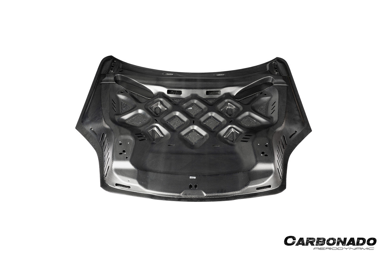 2024-2025 Porsche 9Y0.2 Cayenne S   Coupe    E-Hybrid KT Style Dry Carbon Fiber Hood