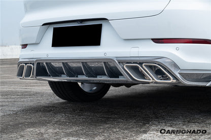 2018-2025 Porsche 9Y0 Cayenne    S    Coupe    E-Hybrid MSY Style Dry Carbon Fiber Rear Lip Diffuser