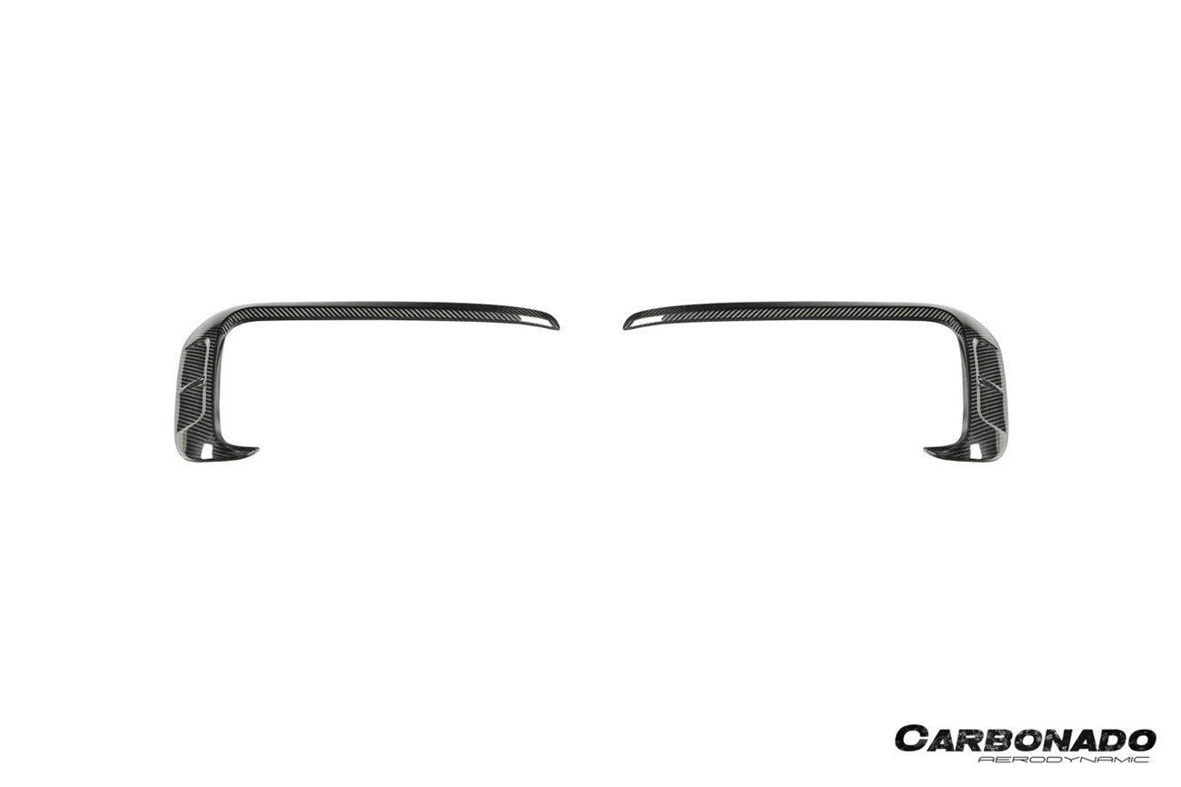 2024-2025 Porsche 9Y0.2 Cayenne S   Coupe    E-Hybrid MSY Style Dry Carbon Fiber Front Bumper Vent Trims