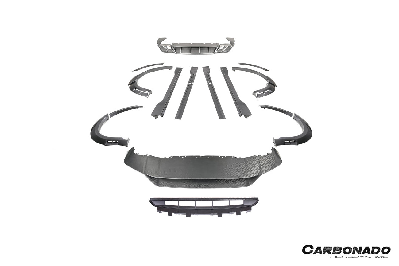 2024-2025 Porsche 9Y0.2 Cayenne S   Coupe    E-Hybrid MSY Style Dry Carbon Fiber Wide Body Kit
