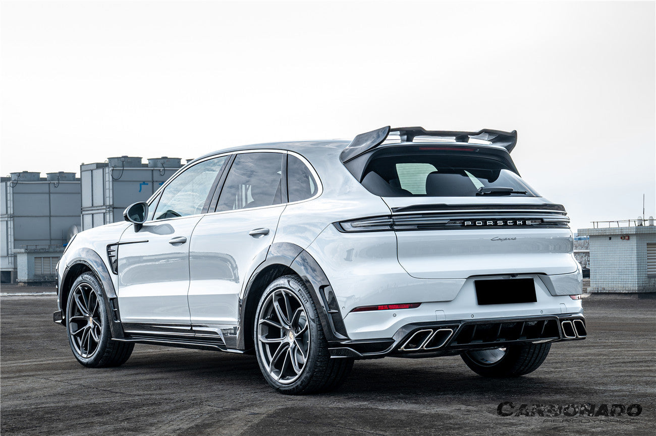 2018-2026 Porsche 9Y0 9Y3 Cayenne S Coupe E-Hybrid MSY Style Dry Carbon Fiber Rear Lip Diffuser