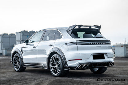 2018-2025 Porsche 9Y0 Cayenne    S    Coupe    E-Hybrid MSY Style Dry Carbon Fiber Rear Lip Diffuser