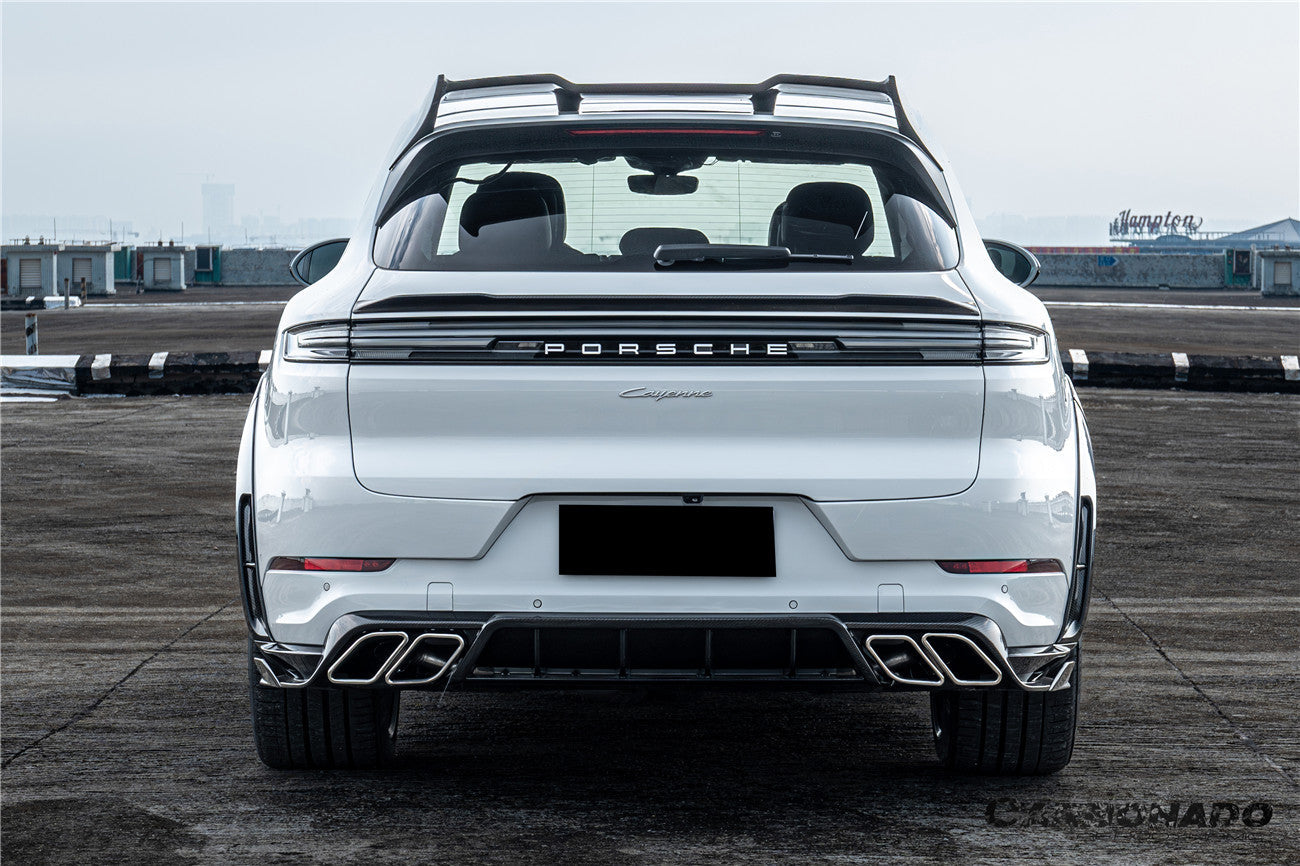 2018-2026 Porsche 9Y0 9Y3 Cayenne S Coupe E-Hybrid MSY Style Dry Carbon Fiber Rear Lip Diffuser