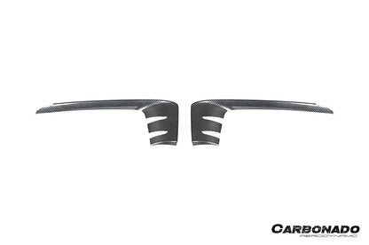 2024-2025 Porsche 9Y0.2 Cayenne S   Coupe     E-Hybrid OEM Style Dry Carbon Fiber Front Bumper Side Vent Cover